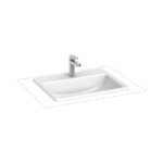 Zápustné umývadlo CUBITO 560 mm, biela