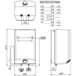 Malý zásobníkový ohrievač vody beztlakový, nad umývadlo 10l, 2kW, 230V, ESH 10 O-N Trend