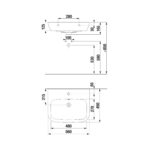 Umývadlo DEEP BY JIKA 560x450x165 mm, biela