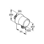 Kludi SIRENA Pripojovacie kolienko DN15, čierna matná
