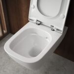 Závesné WC s hlbokým splachovaním Geberit Smyle Square, uzavretý tvar, Rimfree, 500.208.01.1