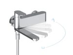 Vaňová nástenná batéria Chrome II bez setu, chróm