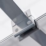 Sprchová zástena ECWALK 1000x2050 mm, chróm/sklo Transparent