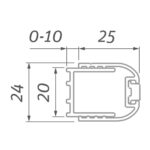 Sada profilov LZ 1940 mm, chróm
