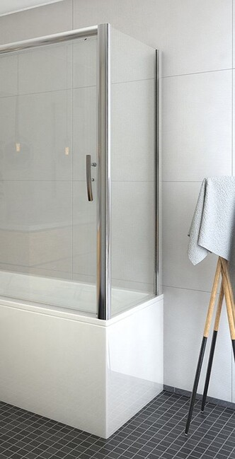 Bok k vaňovej zástene PXVB 800/1500 mm, chróm/sklo číre