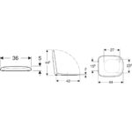 WC sedadlo GEBERIT Fantasia, biela