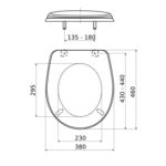 WC sedadlo P-3557 ROYAL, biela