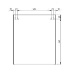 Mereo AIRA Kúpeľňová galerka 60 cm, zrkadlová skrinka, dub Kronberg