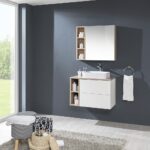 Mereo AIRA Kúpeľňová galerka 60 cm, zrkadlová skrinka, dub Kronberg