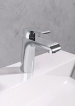 Umývadlová stojánková batéria bez výpuste Ravak FLAT, chróm lesklý