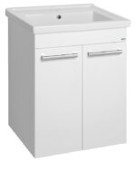 Aqualine POLY Skrinka pod umývadlo 560 mm, 2 dvierka, biela