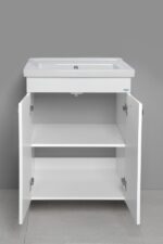 Aqualine POLY Skrinka pod umývadlo 560 mm, 2 dvierka, biela