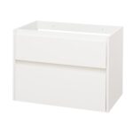 Skrinka pod umývadlo Mereo OPTO 805x580x458 mm, 2 zásuvky, biela lesklá