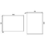 Zrkadlo s LED osvetlením 1000x700 mm
