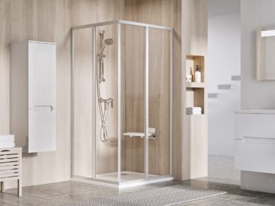 Sprchové dvere SRV2-S 1000x1950 mm, Satin/sklo Transparent