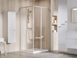 Sprchový kút SRV2-S 900x1950 mm, Satin/sklo Transparent