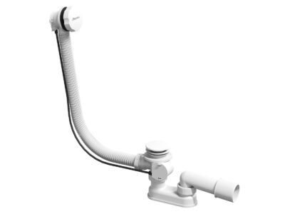 Vaňový sifón s prepadom 570 mm, biela matná