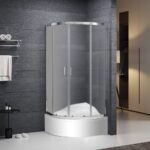 Štvrťkruhový sprchový kút Roth TALDIS 900x1650 mm, chróm/matné sklo