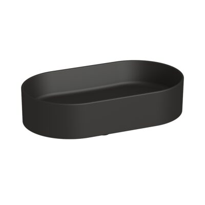 Umývadlová misa Jika ASTRA oválna, bez prepadu, čierna matná