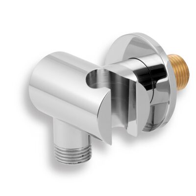 Držiak sprchy s vývodom, chróm, D/LUXUS,0