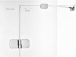 Sprchové dvere s pevnou stenou Brilliant BSDPS-120/80 ľavý, chróm