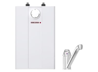 Malý zásobníkový ohrievač vody beztlakový pod umývadlo 5l, 2kW, 230V s armatúrou Slovarm (EO 5 P)