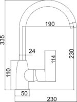 Drezová stojanková batéria TITANIA Fresh, chróm