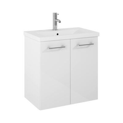 Skrinka pod umývadlo 60 cm Jika PONTA, s dverami, biela