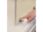 Sprchový kút 1/2 RAVAK Blix Slim BLSRV2K 800x1950 mm, lesklý chróm/sklo Transparent