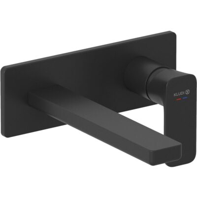 Podomietková umývadlová batéria Kludi RENON, 2-otvorová inštalácia, 210 mm, matná čierna
