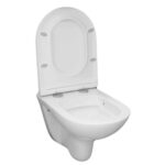 WC závesné 530x355x360, RIMLESS, keramické, vr.sedátka CSS124, biela