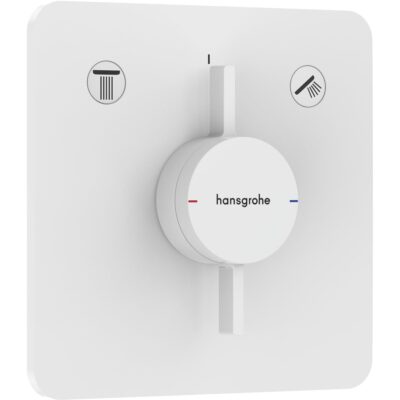 Podomietková batéria pre 2 spotrebiče HG DuoTurn Q, biela matná