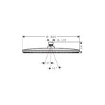 Hlavová sprcha HG Raindance Alive S, 1 prúd, EcoSmart+, chróm