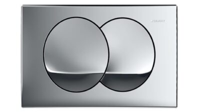 Ovládacie tlačidlo Geberit Delta Zero, pre dvojité splachovanie, lesklý chróm